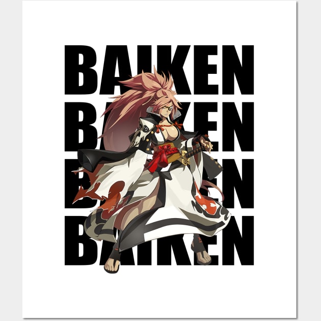 Baiken Guilty Gear Wall Art by Leonard